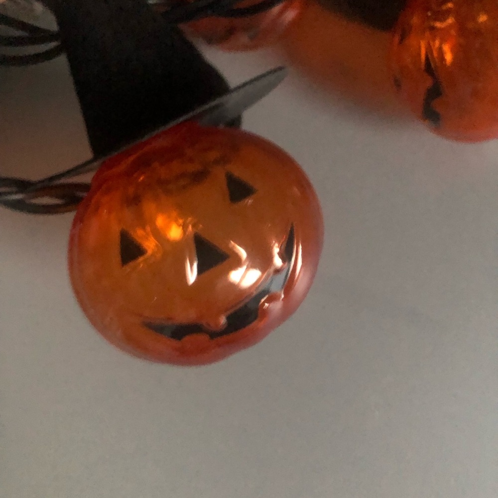 Halloween Pumpkin String Lights - Orange